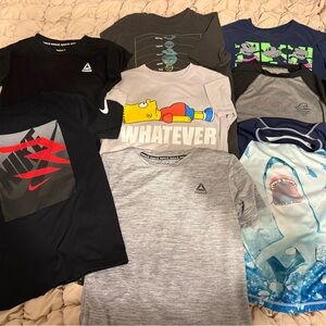 Nike, reebok, misc kids athletic shirts, sun/water shirts, T-Shirts